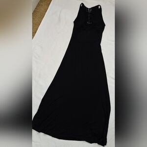 Bebe Black Sleeveless Maxi Dress XS/TP